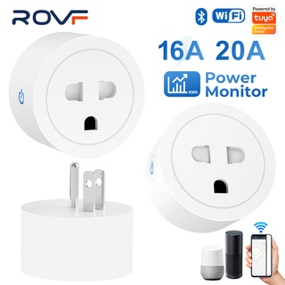 Rovf 20A  ปลั๊กไฟ wifi ปลั๊กไฟอัจฉริยะ ปลั๊กอัจฉริยะ ขนาดเล็ก รีโมทคอนโทรล ปลั๊กไฟอัจฉริยะ Google Home