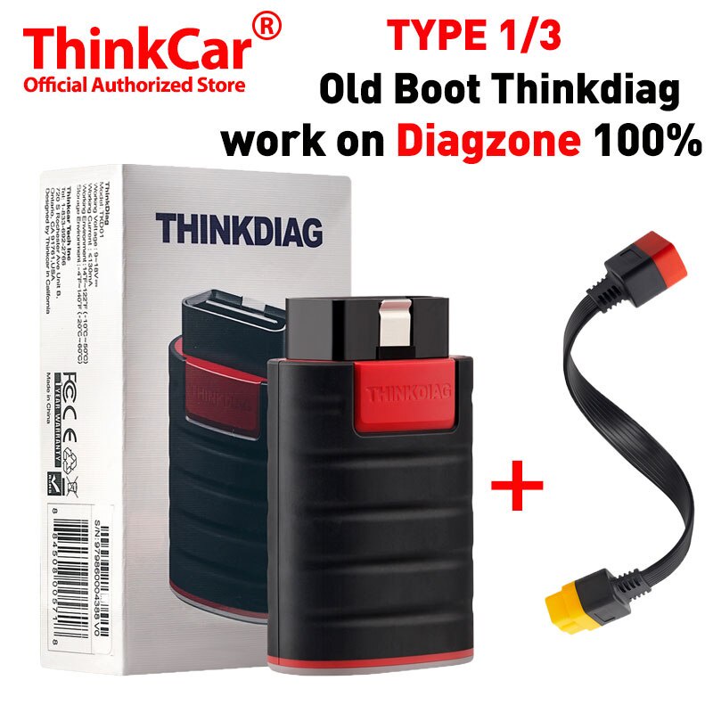 Thinkcar Thinkdiag Diagzone Old Boot V1.23.004 ซอฟต์แวร์เต็ม 1 ปีฟรีOBD2 Code Readerบลูทูธเครื่องสแก