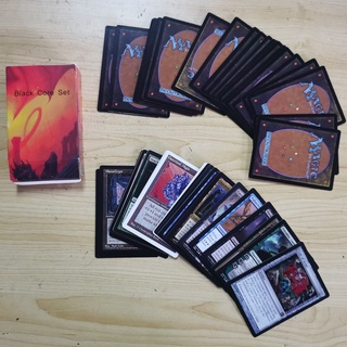 การ์ดพร็อกซี่ สีดํา สําหรับเล่น MTG 54 ชิ้น