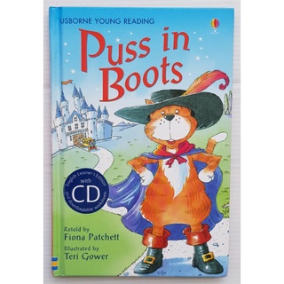 Puss in Boots with CD Audio เหมาะสำหรับน้องหัดอ่าน hard cover