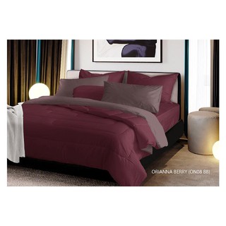 ชุดผ้าปูที่นอน 6 ฟุต 5 ชิ้น ORIANNA BERRY BEDDING SET ORIANNA BERRY 6 5PCS