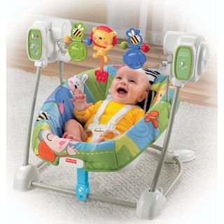 เปลเด็ก เปลโยก และ เปลสั่น Fisher-Price Space Saver Swing and Seat, เปลโยกสั่นได้ ปรับเป็นเปลสวิงได้ พร้อมของเล่น