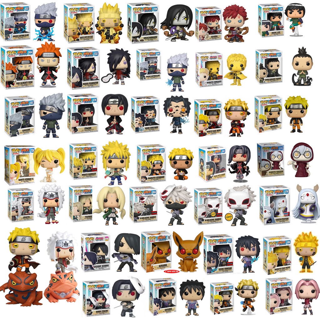 Funko Pop Anime: Naruto Toys Action Figure Manga Doll Pendant - Naruto Kakashi Sasuke