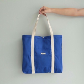 Canvas Tote bag สีน้ำเงิน