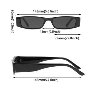 Maxg Retro Sun Glasses Trending Square Glasses กรอบเล็ก