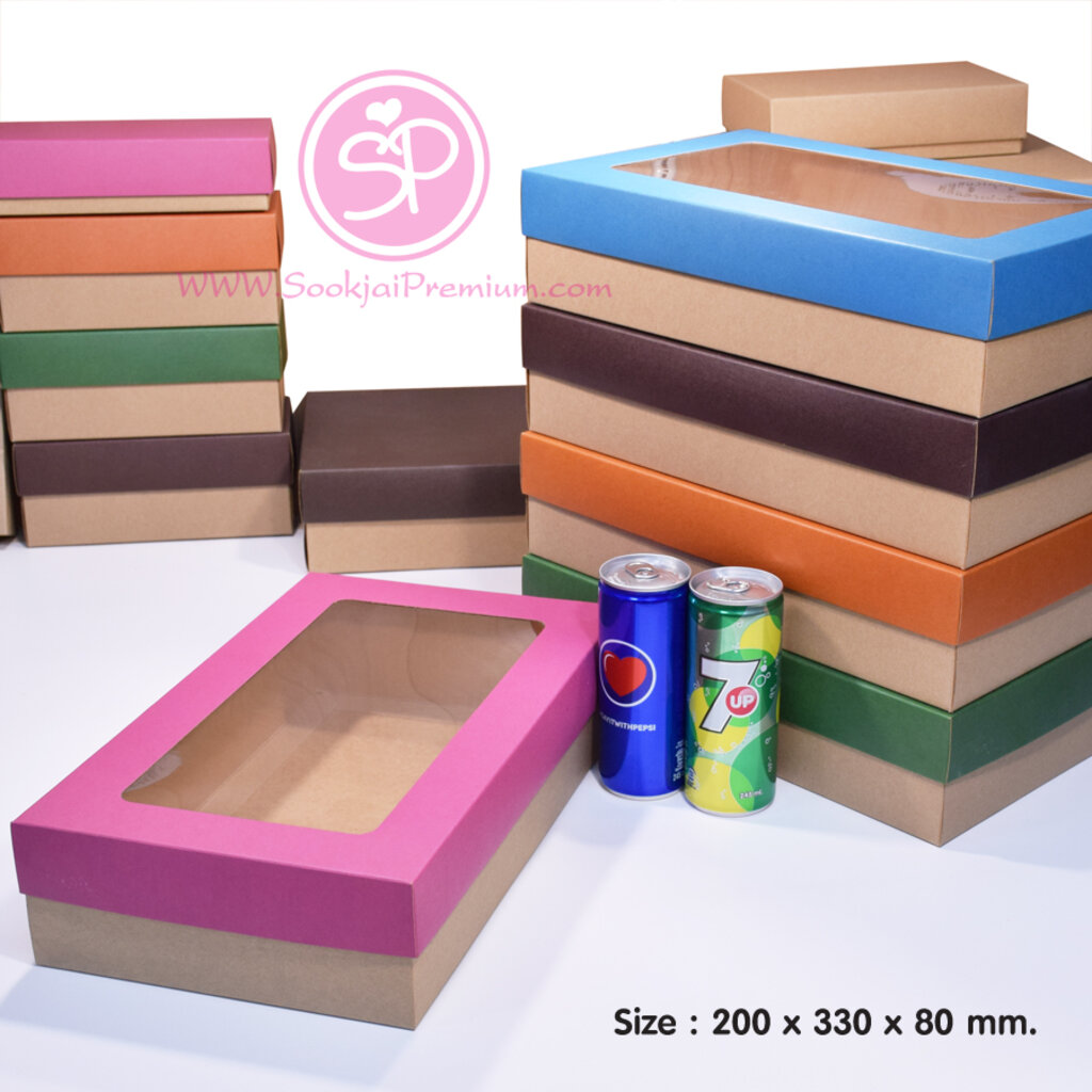 (มีใบกำกับภาษี) (บรรจุ 20 กล่อง) CW1-xx-003 ขนาด 20.0x33.0x8.0 ซม. กล่องฝาครอบ (มีหน้าต่าง)
