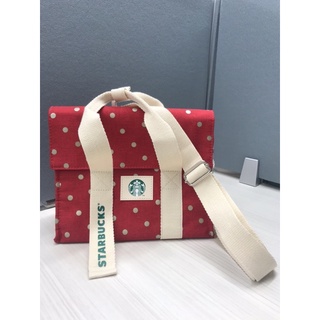 กระเป๋าสะพายซิป เก็บอุณหภูมิ Starbuck christmas collection ส่งต่อ