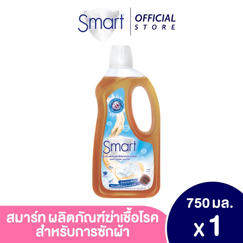 สมาร์ทซักผ้าเข้มข้นแอนตี้ไวรัส 750 ฟ้า.
