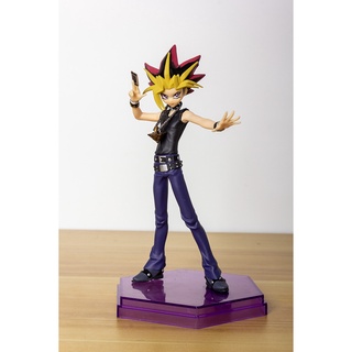 อะนิเมะ Yu-Gi-Oh! โมเดลตุ๊กตาฟิกเกอร์ Yugi Muto PVC ขนาด 19 ซม. ของเล่นสําหรับเด็ก