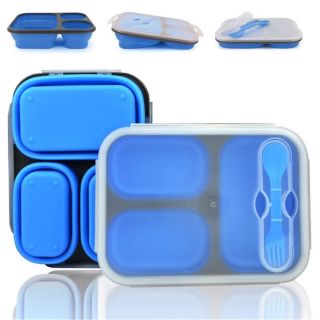 Foldable silicone rice box กล่องข้าวซิลิโคน