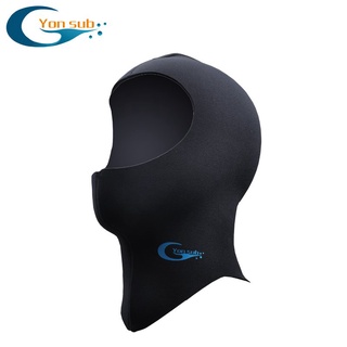 หมวกดำน้ำ คลุมผม 3mm Neoprene Cold-Proof ดำน้ำดูปะการัง -มีพร้อมส่ง-