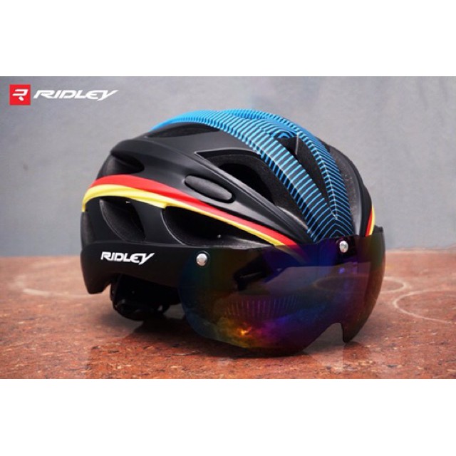 หมวกจักรยาน Ridley 2019 พร้อมเลนส์แว่น Polycarbonate