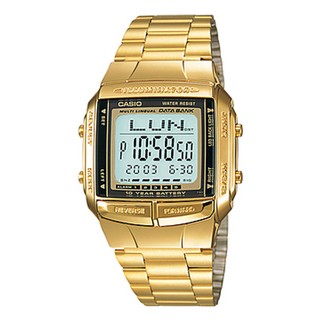 Casio Standard Data Bank สีทอง สายสแตนเลส รุ่น DB-360G,DB-360G-9A,DB-360G-9ADF