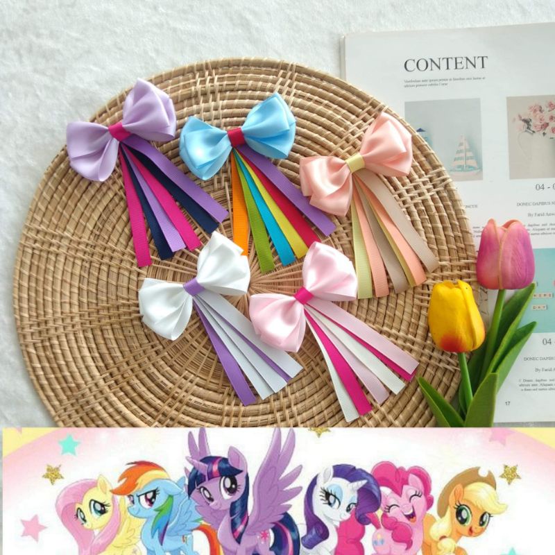 โบว์ติดผมเด็กmy little pony🦄🌈