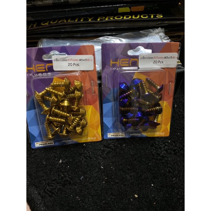 สกรู HENG สําหรับ Caverset สีทอง & ไทเทเนียม