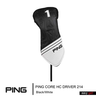 PING HEAD CORE DRIVER  HC  214  BK/WH PING HEAD COVER 214 ปลอกหัวไม้กอล์ฟ ปลอกหุ้มหัวไม้กอล์ฟ