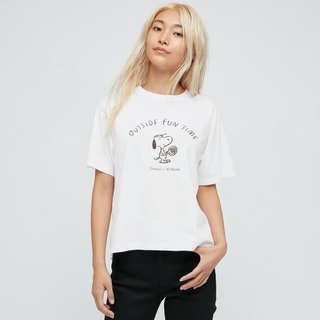 pLG2 /UNIQLO เสื้อยืดแขนสั้นพิมพ์ลาย Peanut X Yu Nagaba ( 43583 )!