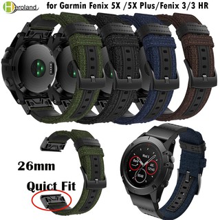 สายคล้องนาฬิกาข้อมือสำหรับสายนาฬิกาข้อมือไนล่อนสําหรับ Garmin Fenix 5 X / 5 X Plus / Fenix 3 / 3hr / D2 Fenix 6 X / 6 Xpro