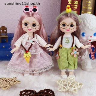 Sunshop ตุ๊กตาเจ้าหญิงน่ารัก 17 ซม. พร้อมเสื้อผ้า 13 ข้อต่อ ob11 ของเล่น สําหรับเด็กผู้หญิง DIY