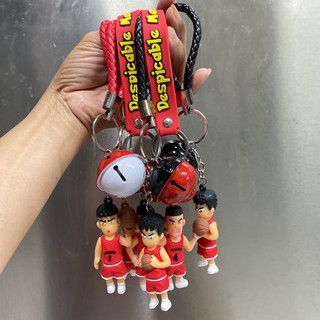 🌈💥พวงกุญแจลายการ์ตูน ติดกระดิ่ง มีสายคล้องแขน น่ารัก 💥พร้อมส่ง💥