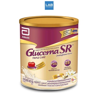 Glucerna SR Triple care Vanilla 400g. - กลูเซอนา เอสอาร์ อาหารเสริม  เพื่อช่วยควบคุมระดับน้ำตาลในผู้ป่วยเบาหวาน รสวานิลลา 1 กระป๋อง 400 กรัม