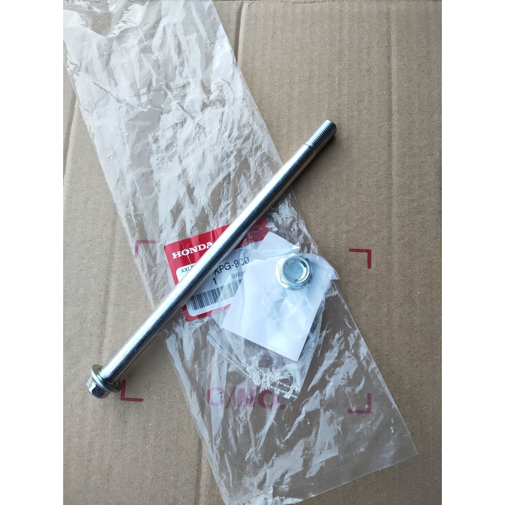 42301-KPG-900เพลาล้อหลังแท้พร้อมน็อตยึดแท้ เวฟ100รุ่นยูบ๊อก,เวฟ100X,ไนท์100-110,เวฟ125รุ่นคาร์บูทุกร