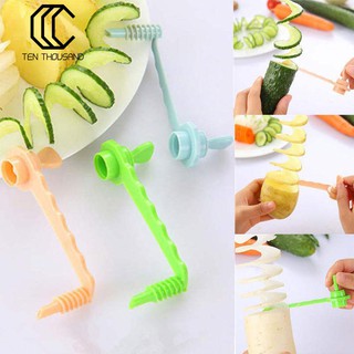 →Magical Fruit Roll Knife ผักกระป๋องมันฝรั่ง Spiral Slicer อุปกรณ์ห้องครัว