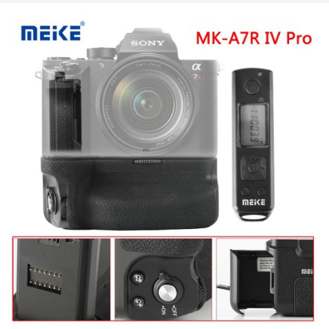 MEIKE BATTERY GRIP MK-A7R IV PRO Built-in Remote for Sony A7R IV, A7IV, A9II