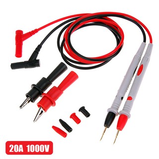 Multimeter probe สายวัดมิเตอร์ สายวัด มัลติมิเตอร์ อย่างดี 1000V 20A หัววัด ปลายเข็ม