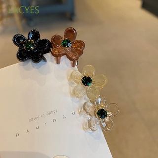 LACYES Cute Flower Hair Claw Korean Hair Accessories Crab Clip Pearl Women Gift Fashion Sweet Rhinestone Hairpin/Multicolor