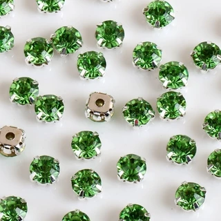 กรงเล็บเพชรคริสตัล Rhinestone DIY สําหรับเย็บผ้า 100 ชิ้น / แพ็ค