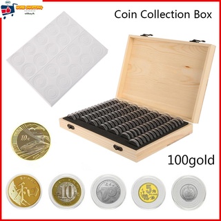 100 เหรียญ กล่องเก็บเหรียญ 100 Coin Storage Box