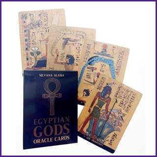 Egyptian GODS Oracle CARDS ไพ่ทาโรต์ปริศนา 78 ชิ้น สําหรับงานปาร์ตี้