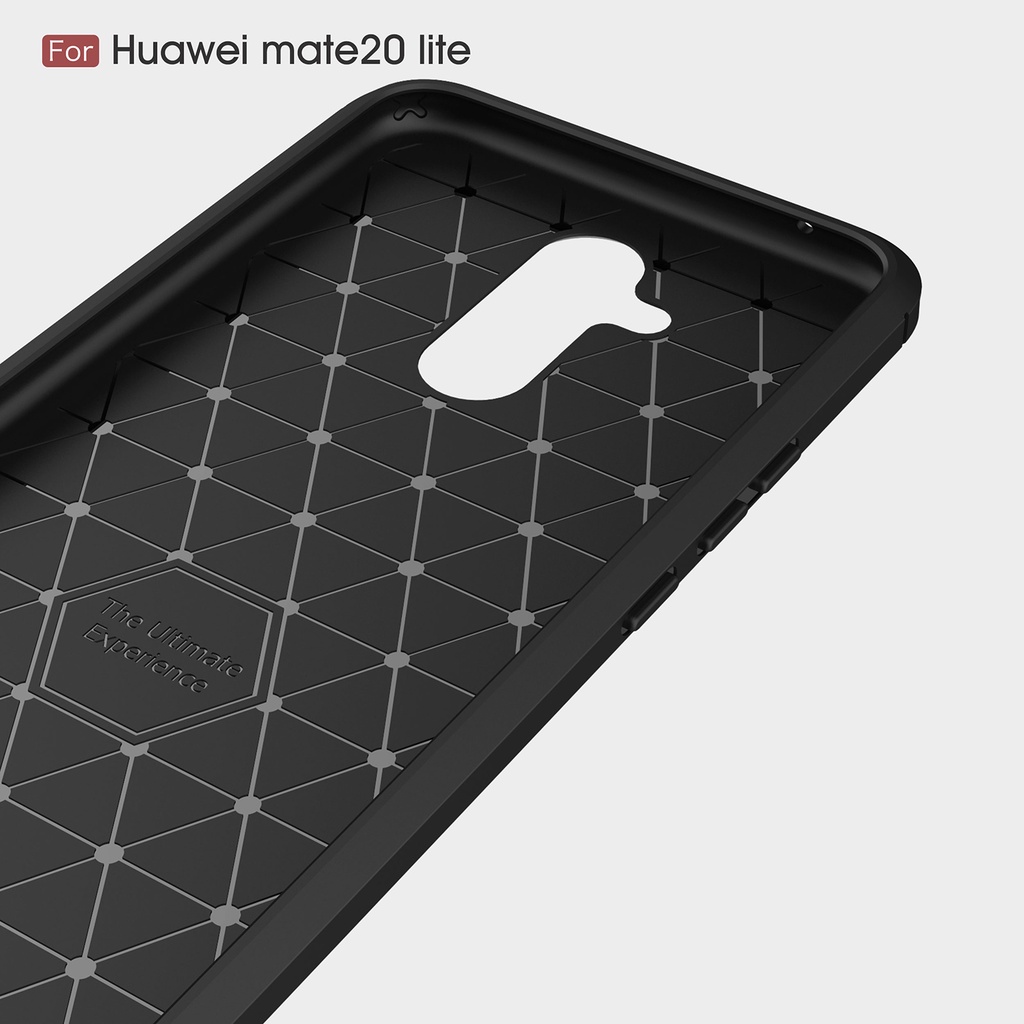 เคสโทรศัพท์คาร์บอนไฟเบอร์แบบนิ่มสําหรับ Huawei Mate10 20 รูปที่ 3
