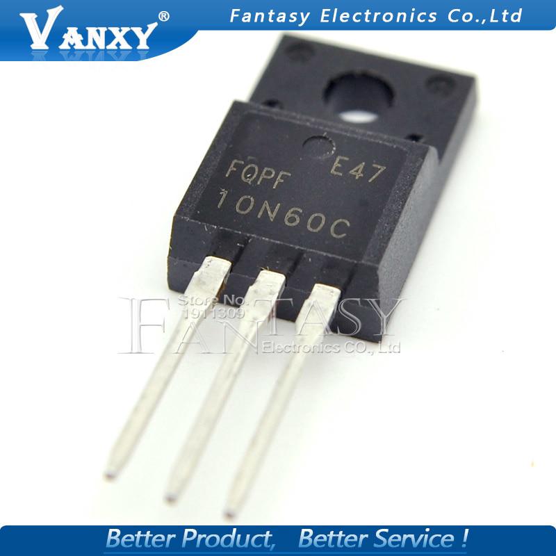 10PCS FQPF10N60C TO-220 10N60C 10N60 TO220 FQPF10N60 new MOS FET transistor