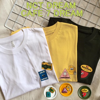 Kpop Nct Dream Cafe 7 Dream Print T Shirt Menber Mark Jae Min Jisung Renjun Graphic Tees Women 90s Harajuku tops