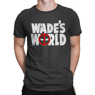 เสื้อยืด พิมพ์ลายโลโก้ Wades World Deadpool เหมาะกับของขวัญ สําหรับผู้ชาย และผู้หญิง