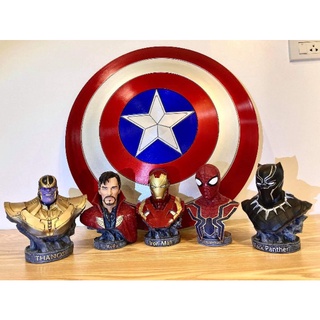 [ส่งฟรี] Model Avengers Dr.Strange , Spiderman, Iron man , Black Panther , Thanos วัสดุ Resin  ขนาด สูง 17 Cm.