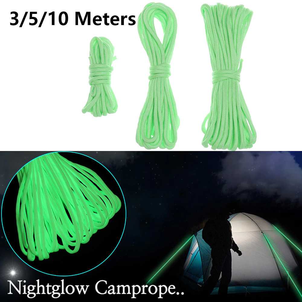 YOUGLE Luminous Nightglow Camping Paracord Rope 7 Core 3mm 10M - SS02