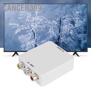 Cancer309 AV to RF Mini Video Converter Box Driver-Free Adapter TV Signal Switcher 67.25Mhz 61.25Mhz