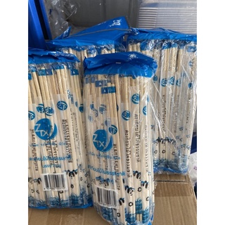 พร้อมส่ง ตะเกียบไม้ ราคาส่ง สำเร็จรูป หุ้มพลาสติก ตะเกียบใช้แล้วทิ้ง