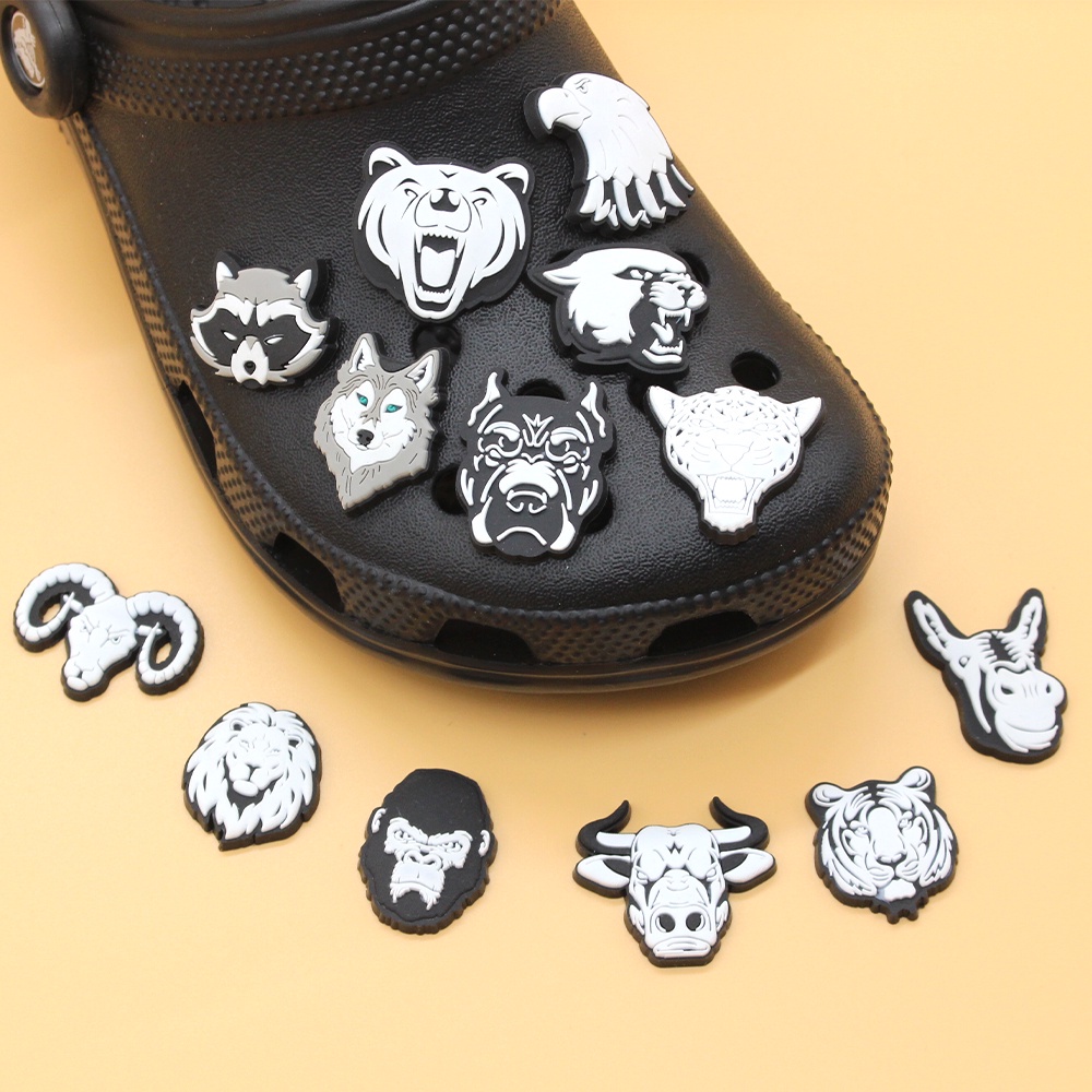 Jibbitz จี้รูปสัตว์น่ารัก สําหรับตกแต่งรองเท้า crocs 1 ชิ้น
