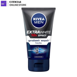 Nivea men นีเวีย เมน เอ็กซ์ตร้าไวท์ มัด โฟม 100ก.(165-015-1)(165-016)