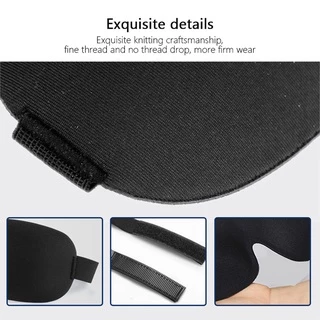 Premium Sleep Mask - ดีไซน์ทึบแสง 3 มิติพร้อมแถบปรับระดับได้แบบนุ่ม​​