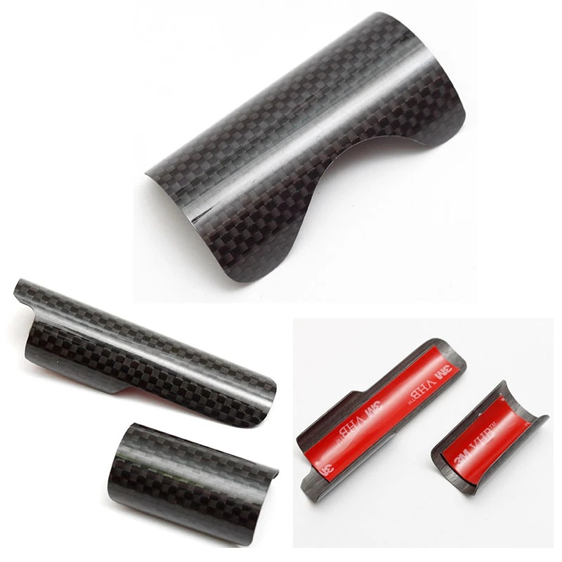 Carbon Fibre กรอบโซ่สติกเกอร์ป้องกันสําหรับ brompton จักรยานพับด้านล่างกรอบสติกเกอร์จักรยานด้านหลังส้อม protector สติกเกอร์