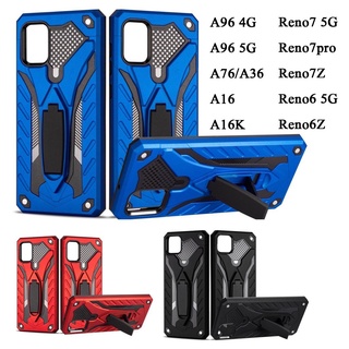 Robot เคส​กันกระแทก เคส​หุ่นยนต์​ OPPO A17/A17K/A96 4G/A96 5G/A76/A36/Reno7 5G/Reno7pro/Reno7Z ตั้งได้