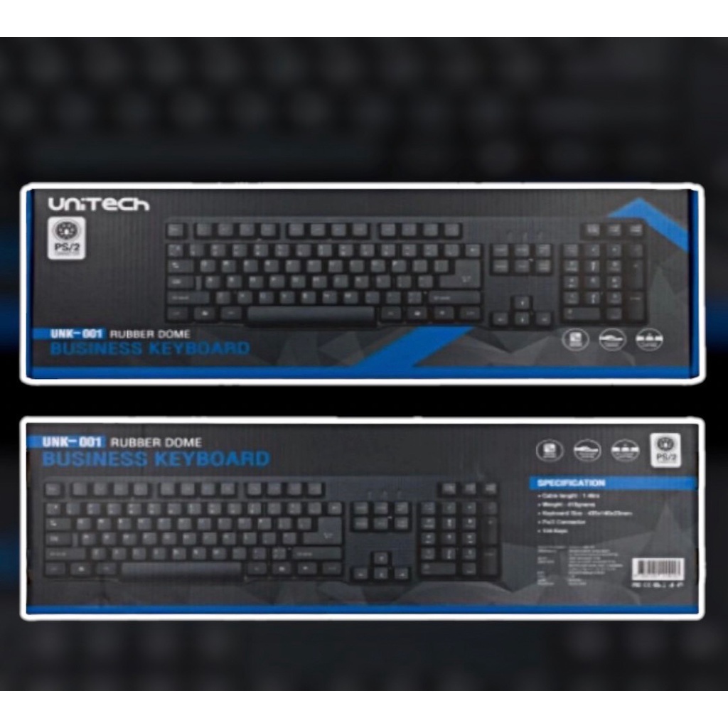 Keyboard Unitech PS2 UNK-001 คีย์บอร์ด ยูนิเทค PS/2