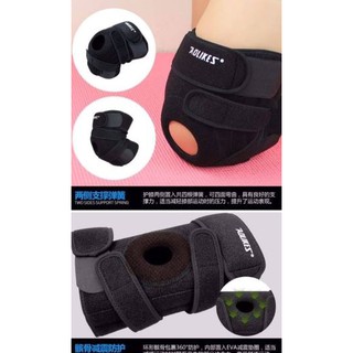 AOLIKES KNEE BLACK SUPPORT ผ้าพยุงหัวเข่าลดเจ็บหัวเข่า เสริมสปิง 2 เส้น แบบรัด 3 เส้น เนื้อผ้าระบายอากาศ จากห้างหรู