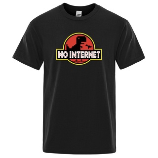 เสื้อยืด พิมพ์ลายการ์ตูนไดโนเสาร์ สไตล์ฮาราจูกุ สําหรับผู้ชาย