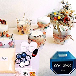 Soy wax Candle making Kit ชุดอุปกรณ์ทำเทียนไขถั่วเหลือง ทำเทียนจากไขถั่วเหลือง DIY เซ็ตทำเทียนหอม ชุดทำเทียนหอม